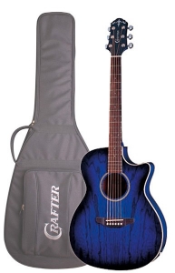 Электроакустическая гитара CRAFTER JTE 100CEQ / MS с чехлом